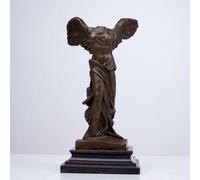Winged Victory of Samothrace Bronze Statue - 11" Lost-Wax Cast Greek Goddess Sculpture, Museum-Quality Replica of Ancient Triumph, Ideal for Home, Office, or Classical Art Displays