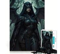 Winged Warrior in Forest Adults 1000 Pieces Puzzle Mental Focus Game Premium Laser Cut Quality Family Fun Night Activity (38x52cm)