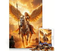 Winged Warrior on Horseback Jigsaw Puzzles for Teenagers 1000 Focus Ability Relaxed Leisure Interlock Well Best Gift (50x75cm)