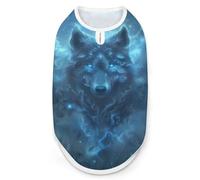 Winged Wolf King and Moon Dog and Cat Clothes Summer T-Shirt Graphic Vest Sleeveless Pet Tank Top