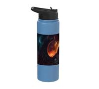 Winged Wolf the Myth Under the Moon Stainless Steel Insulated Water Bottle