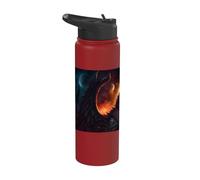 Winged Wolf the Myth Under the Moon Stainless Steel Insulated Water Bottle
