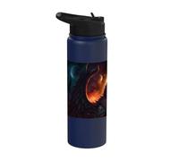 Winged Wolf the Myth Under the Moon Stainless Steel Insulated Water Bottle