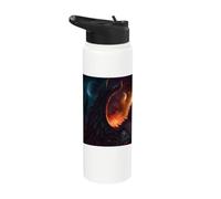 Winged Wolf the Myth Under the Moon Stainless Steel Insulated Water Bottle