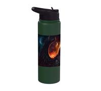 Winged Wolf the Myth Under the Moon Stainless Steel Insulated Water Bottle