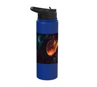 Winged Wolf the Myth Under the Moon Stainless Steel Insulated Water Bottle