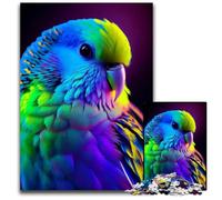 Winged Wonder Parakeet 1000 Piece Jigsaw Puzzle Jigsaw Puzzles Relax & Challenge Colorful Home Decor Art for Friends 1000 PCS(38x26cm)
