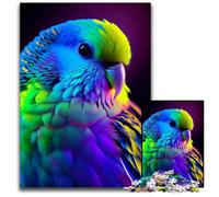 Winged Wonder Parakeet 1000 Piece Puzzle Jigsaw Puzzles for Adults DIY Decoration Brain Challenge for Adult Family 1000 PCS(75x50cm)