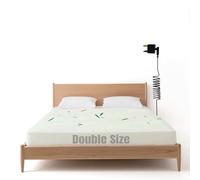 WingFly Grounding Bed Sheet Double Size, Grounding Mat Earthing UK, Grounding Fitted Sheet with 10% Silver Fiber 90% Organic Cotton, Natural Wellness & Healthy Earth Energy Mat (135x190cm)