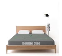 WingFly Grounding Bed Sheet Double Size, Grounding Mat Earthing UK, Grounding Fitted Sheet with 10% Silver Fiber 90% Organic Cotton, Natural Wellness & Healthy Earth Energy Mat (135x190cm)