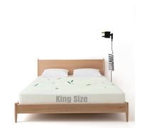 WingFly Grounding Bed Sheet King Size, Grounding Mat Earthing UK, Grounding Fitted Sheet with 10% Silver Fiber 90% Organic Cotton, Natural Wellness & Healthy Earth Energy Mat (150x200cm)