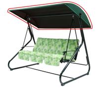 WingFly Replacement B&Q Colorado 3 Seater Garden Swing Hammock Canopy Top Cover Only, For Swing Garden Hammock (Green)