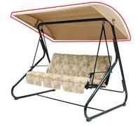 WingFly Replacement B&Q Colorado 3 Seater Garden Swing Hammock Canopy Top Cover Only, For Swing Garden Hammock (Beige)