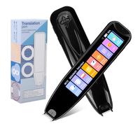 WingFly Scan Reader Pen, 142 Language Translator Device, OCR Digital Pen Reader, Supports Speech & Scan to Text Translation, Smart Voice Translator Pen for Dyslexia, Students, Meetings (Black)