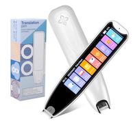 WingFly Scan Reader Pen, 142 Language Translator Device, OCR Digital Pen Reader, Supports Speech & Scan to Text Translation, Smart Voice Translator Pen for Dyslexia, Students, Meetings (White)