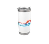 Wingfoil-Surfer Birthday Vintage 1961 Born Kitefoil Wingsurf Stainless Steel Insulated Tumbler