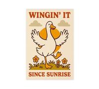 Wingin It Since Sunrise Canvas Poster Wall Art Decor Print Picture Paintings for Living Room Bedroom Decoration 24x36inch(60x90cm)