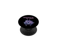 Winging it Bat Illustration Purple Bats PopSockets Adhesive PopGrip