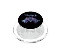 Winging it Bat Illustration Purple Bats PopSockets PopGrip for MagSafe