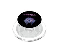 Winging it Bat Illustration Purple Bats PopSockets PopGrip for MagSafe