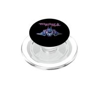 Winging it Bat Illustration Purple Bats PopSockets PopGrip for MagSafe