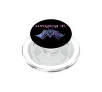 Winging it Bat Illustration Purple Bats PopSockets PopGrip for MagSafe