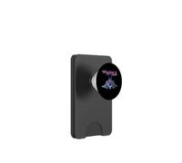 Winging it Bat Illustration Purple Bats PopSockets PopWallet for MagSafe