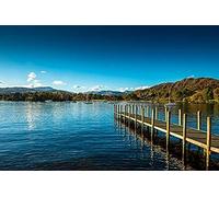 Wingkin Stamped Cross Stitch Kits England Lake Windermere 11CT Advanced Pre-Printed Cross-Stitch Pattern Embroidery DIY Beginner Adults Kids Home Decoration （40x50cm）