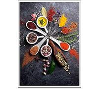 Wingkin Stamped Cross Stitch Kits for Adults Herbs and Spices 11CT Full Range of Embroidery Starter Kit for Beginners DIY Pre-Printed Patterns Starter Kit（16×20 Inch）