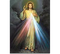 Wingkin Stamped Cross Stitch Kits for Adults Religious Man Jesus 11CT Full Range of Embroidery Starter Kit for Beginners DIY Pre-Printed Patterns Starter Kit（16×20 Inch）