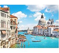 Wingkin Stamped Cross Stitch Kits for Adults Venice Water Scenery 11CT Full Range of Embroidery Starter Kit for Beginners DIY Pre-Printed Patterns Starter Kit（16×20 Inch）