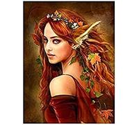 Wingkin Stamped Cross Stitch Kits Fox Fairy 11CT Advanced Pre-Printed Cross-Stitch Pattern Embroidery DIY Beginner Adults Kids Home Decoration （40x50cm）