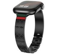 WINGLE Compatible with Apple Watch Strap 42mm(Series 10 11) 41mm 40mm 38mm, Luxury Bracelet Stainless Steel Replacement Band for Apple Watch Series 11 10 9 8 7 6 5 4 3 2 1 & iWatch SE 3 2 1, Black