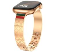 WINGLE Compatible with Apple Watch Strap 42mm(Series 10 11) 41mm 40mm 38mm, Luxury Bracelet Stainless Steel Replacement Band for Apple Watch Series 11 10 9 8 7 6 5 4 3 2 1 & iWatch SE 3 2 1,Rose Gold