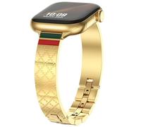 WINGLE Compatible with Apple Watch Strap 46mm 45mm 44mm 42mm(Series 3 2 1), Luxury Bracelet Stainless Steel Replacement Band for Apple Watch Series 11 10 9 8 7 6 5 4 3 2 1 & iWatch SE 3 2 1, Gold