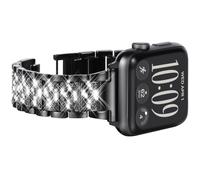 WINGLE Metal Straps for Apple Watch SE 3 2 1/Series 12 11 10 9 8 7 6 5 4 3 | Bling Diamond Rhinestone Stainless Steel Strap Replacement Band for iWatch 42mm 41mm 40mm 38mm 46mm 45mm 44mm, for Women
