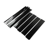 Winglet Diffuser Lip 2M/2.2M Universal Skirts Extension Rocker Panels Lip Splitters 6PCS Side Spoiler ABS Car Accessories Car Side Skirt(Shiny black 2m)
