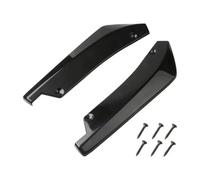 Winglet Diffuser Lip Rear Bumper Lip Wrap Angle Diffuser Side Splitter Canard Spoiler For Toyota For Corolla E110 E120 E130 E140 E150 E160 E170 E180 E210 Car Side Skirt(Black)