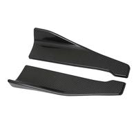 Winglet Diffuser Lip Universal Car Side Skirt Bumper Spoiler Splitter Protector Scratch 48CM Length For VW For Golf 5 6 Accessories Car Side Skirt(Carbon Fiber)