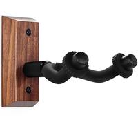 WiNGO Guitar Wall Mount Hanger, Black Walnut Wood Guitar Wall Hanger Hook Holder Stand with Screws for Acoustic Electric Guitar, Bass, Banjo, Mandolin,Ukulele -WH98