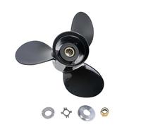 WINGOGO 48-77346A45 13 X 19 Pitch 3 Blade 15 Spline Tooth Outboard Boat Propeller Replacement for Mercury 40-140 HP Aluminum Prop with Hub Kit