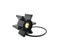 WINGOGO Inboard Water Pump Impeller 6303-0003-P for Jabsco Marine Engine Parts Repair Kit Replacement Johnson 09-824B-9 F4B/F38B Series, Single Flat Drive, H Profile, 5/16 Shaft Dia, Brass Insert