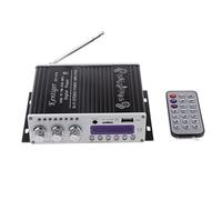 WINGONEER Mini Bluetooth Hi-Fi Stereo Audio AMP Amplifier Bass Booster MP4 12V Support FM/MP3/TF/USB/DVD for Car Motorcycle Car Auto CD DVD