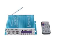 WINGONEER Mini Bluetooth Hi-Fi Stereo Audio AMP Amplifier Bass Booster MP4 12V Support FM/MP3/TF/USB/DVD for Car Motorcycle Car Auto CD DVD