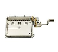 Wingostore 30 Notes Hand Crank Music Box Movement with Copper Gear DIY Make Your Music Tool Kit (30notesMovementCopperGear)