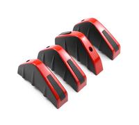 WINGOT 4 Pcs Car Rear Bumper Spoiler for Hyundai TUCSON 2015 2016 2017 2018 2019 2020, Triangular Rear Lip Spoiler Splitter, Car Modified Rear Bumper Canard, red