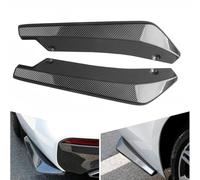 WINGOT Car Rear Bumper Lip Diffuser For Mercedes Benz AMG GT A Class AMG C Class AMG GLC AMG Sport, 2Pcs Auto Side Fender Skirt Splitter Canard Protector, Wrap Angle Spoiler, Carbon Black