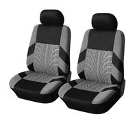WINGOT Car Seat Covers For BMW X4 X4M F26 F98 G02 20i 20d 30i 30d M40i M40d X4M, Fit Full Set Car Seat Protectors, 3D Tyre Print, Airbag Compatible, Car Seat Accessories,Grey-2 seats