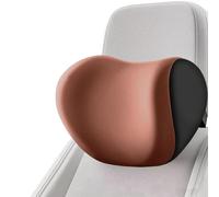 WINGOT Car Seats Headrest and Lumbar Cushion For Renault Kadjar 2015 2016 2017 2018 2019 2020 2021 2022, Ergonomic Car Seat Headrest Neck Rest Cushion Lumbar Support Pillow,Brown-Headrest