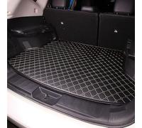 WINGOT Car Trunk Mats For Jaecoo J7 Phev 2025, Leather Car Boot Liner Mat, Waterproof Rear Trunk Protector Mat Scratch Proof Carpets, C-black with rice thread